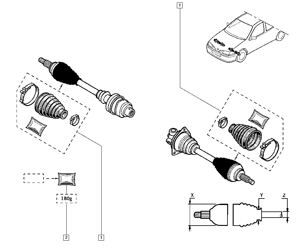 RENAULT 7701466122 - Пильник, приводний вал avtolavka.club