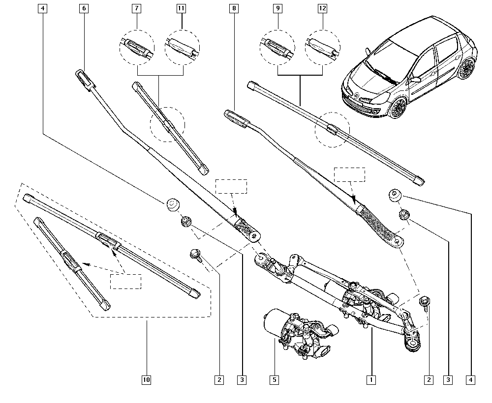 RENAULT 7701071168 - Щітка склоочисника avtolavka.club