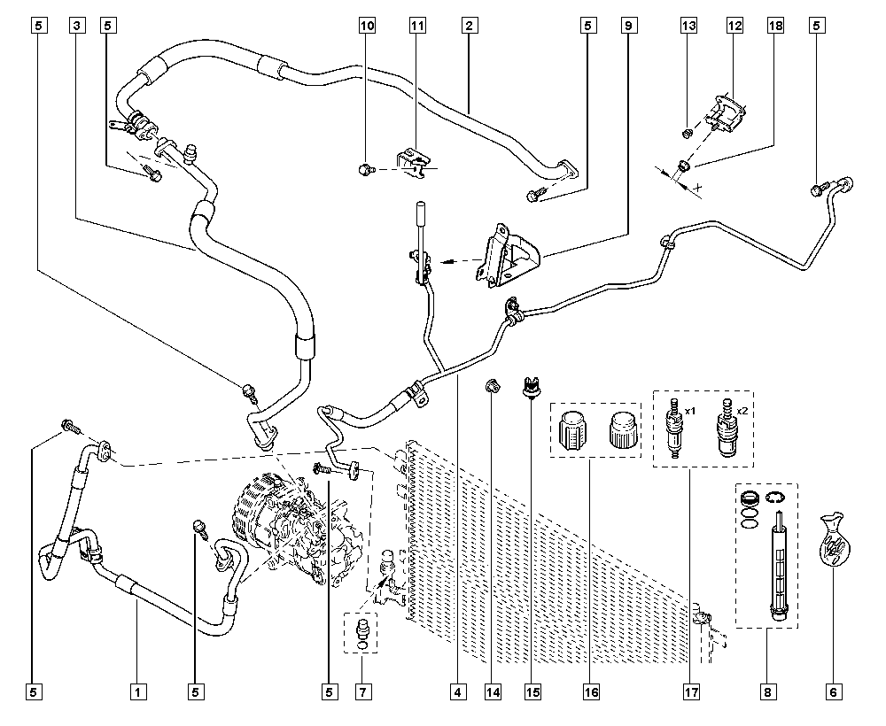 NISSAN 921921853R - Осушувач, кондиціонер avtolavka.club