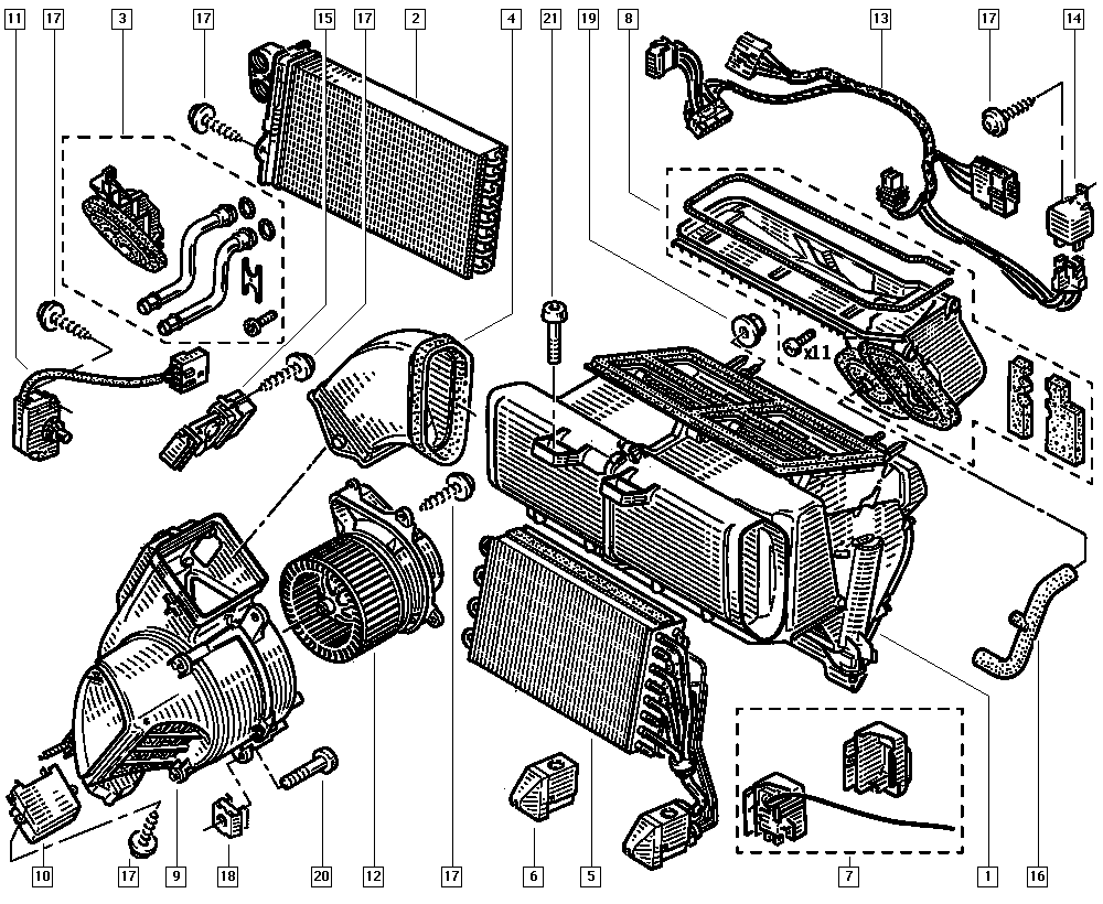 Vauxhall 7701048969 - Вентилятор салону avtolavka.club