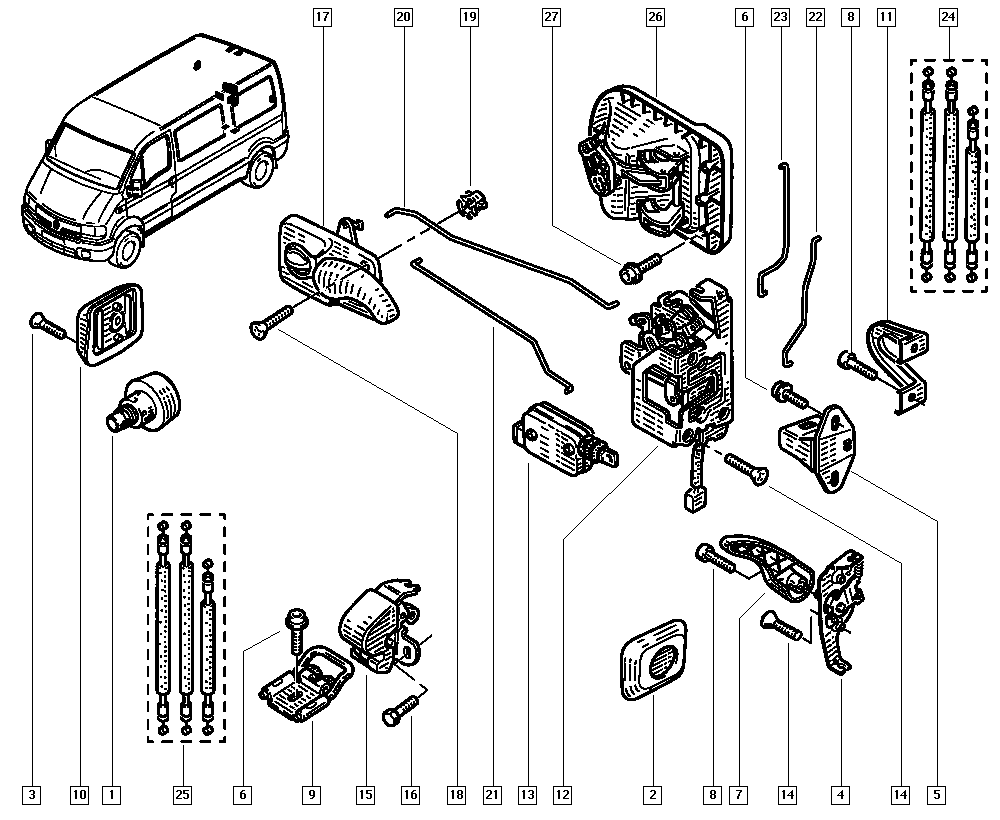 RENAULT 7700352464 - Замок двері avtolavka.club