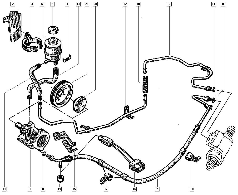 RENAULT TRUCKS 7700795295 - Гідравлічний насос, рульове управління, ГУР avtolavka.club