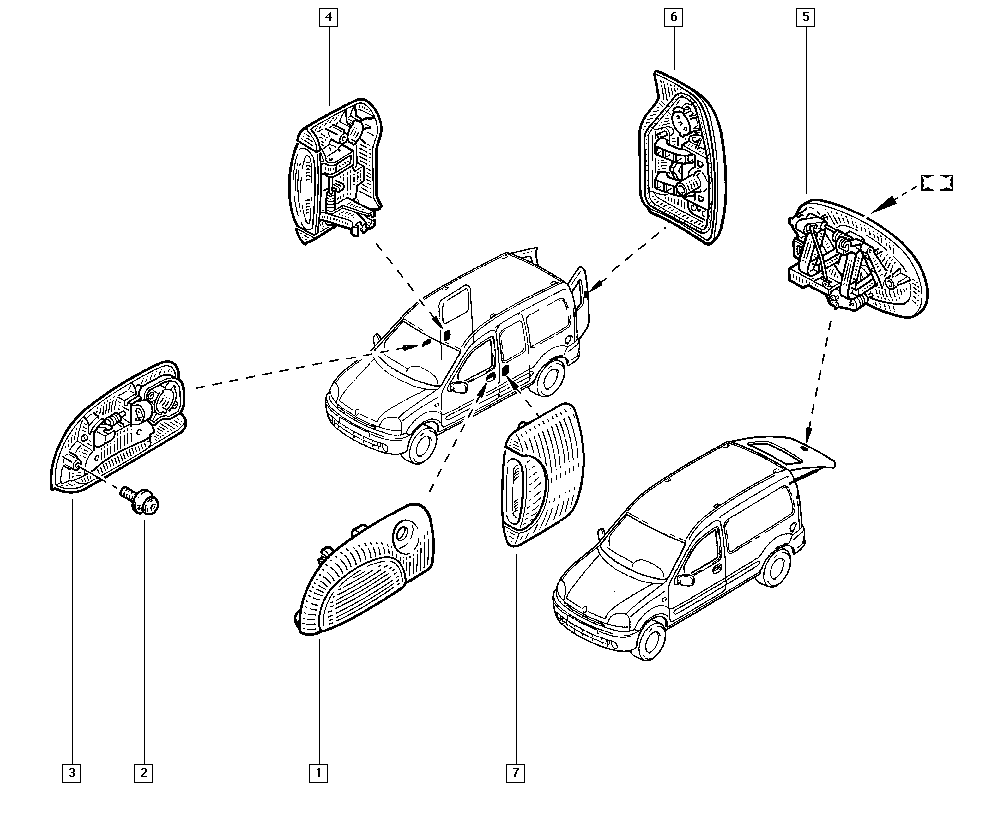 RENAULT 8200107368 - Ручка двері avtolavka.club