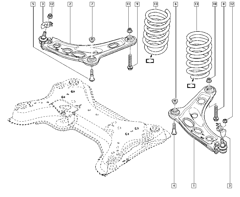 RENAULT 545054429R - Важіль незалежної підвіски колеса avtolavka.club