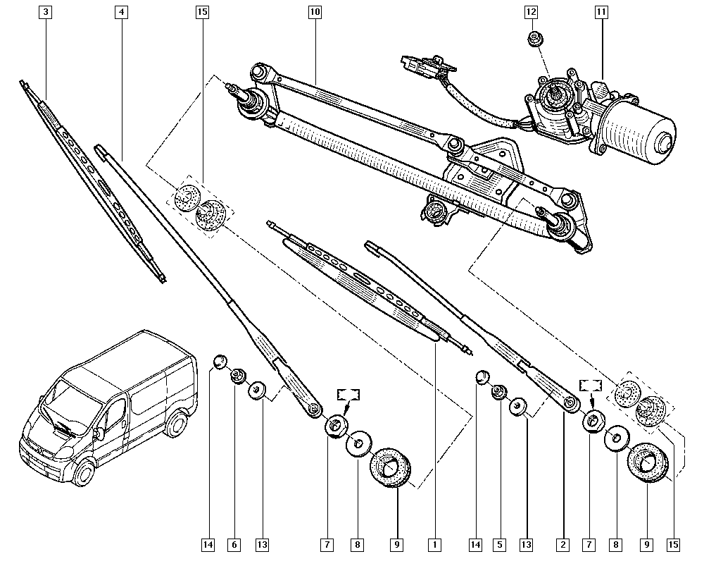 NISSAN 77010-55893 - Двигун склоочисника avtolavka.club