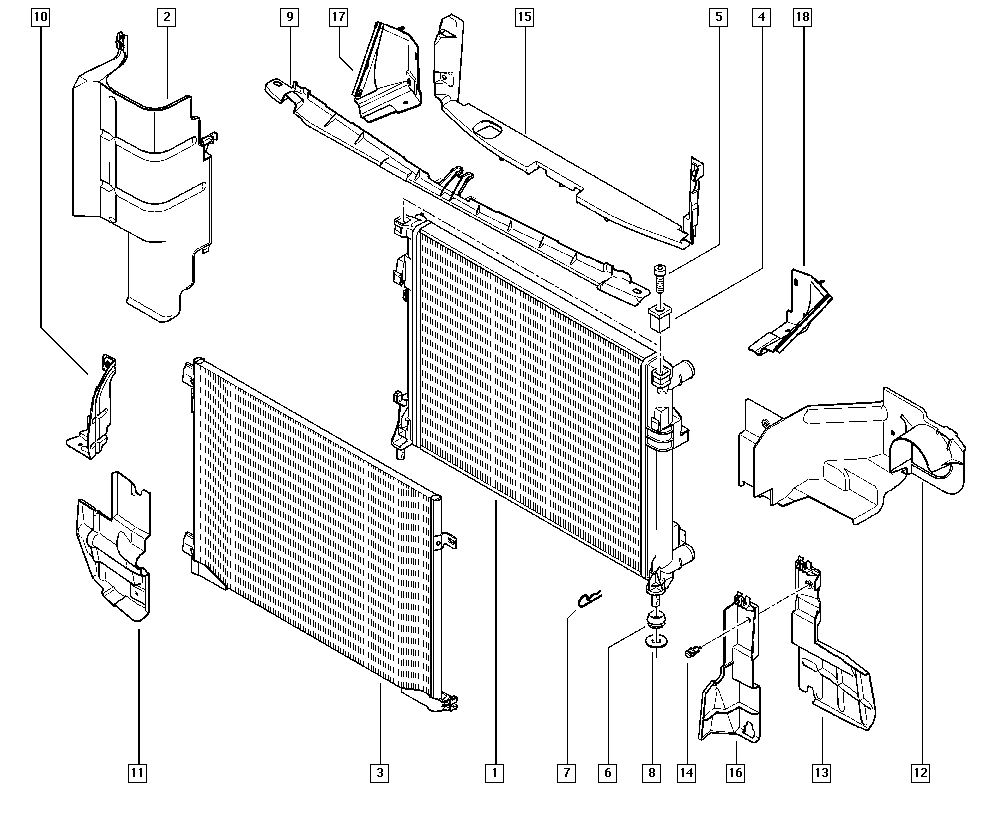 RENAULT 77 00 312 899 - Радіатор, охолодження двигуна avtolavka.club