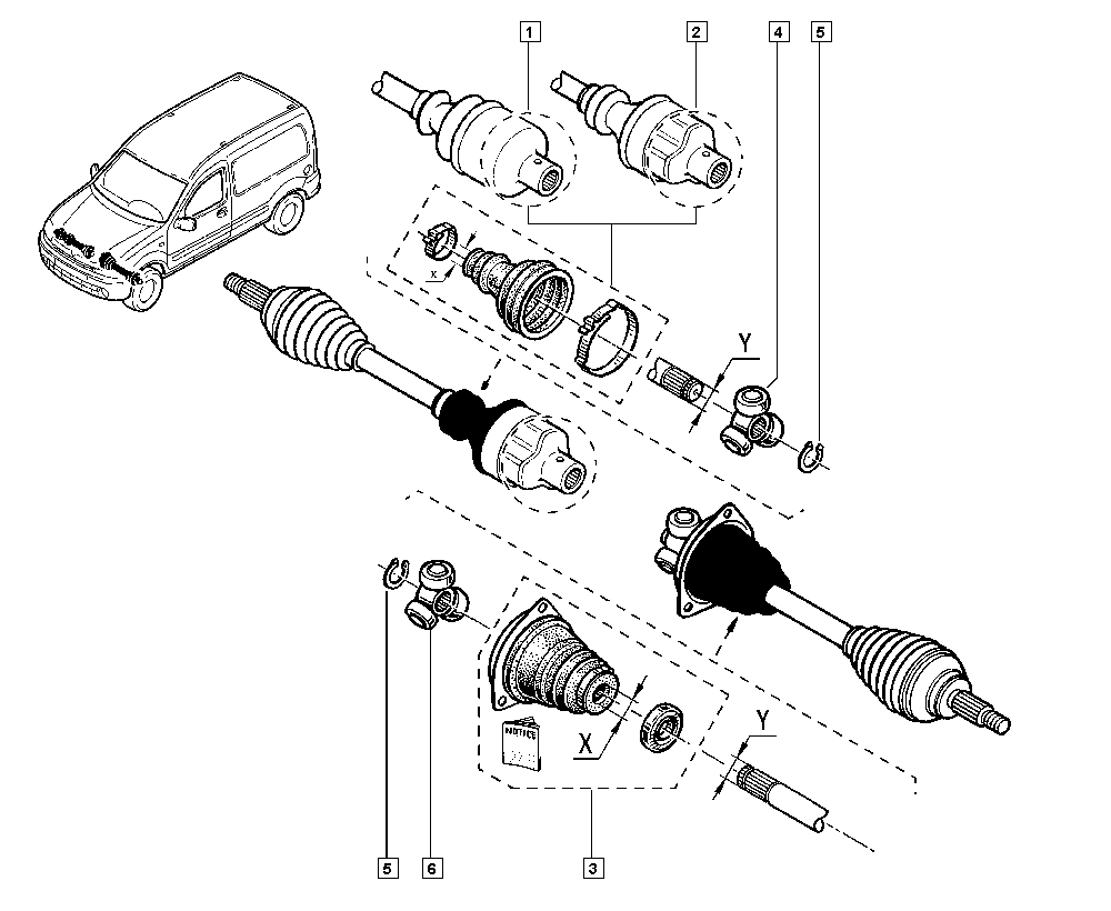 RENAULT 7701209468 - Приводний вал avtolavka.club