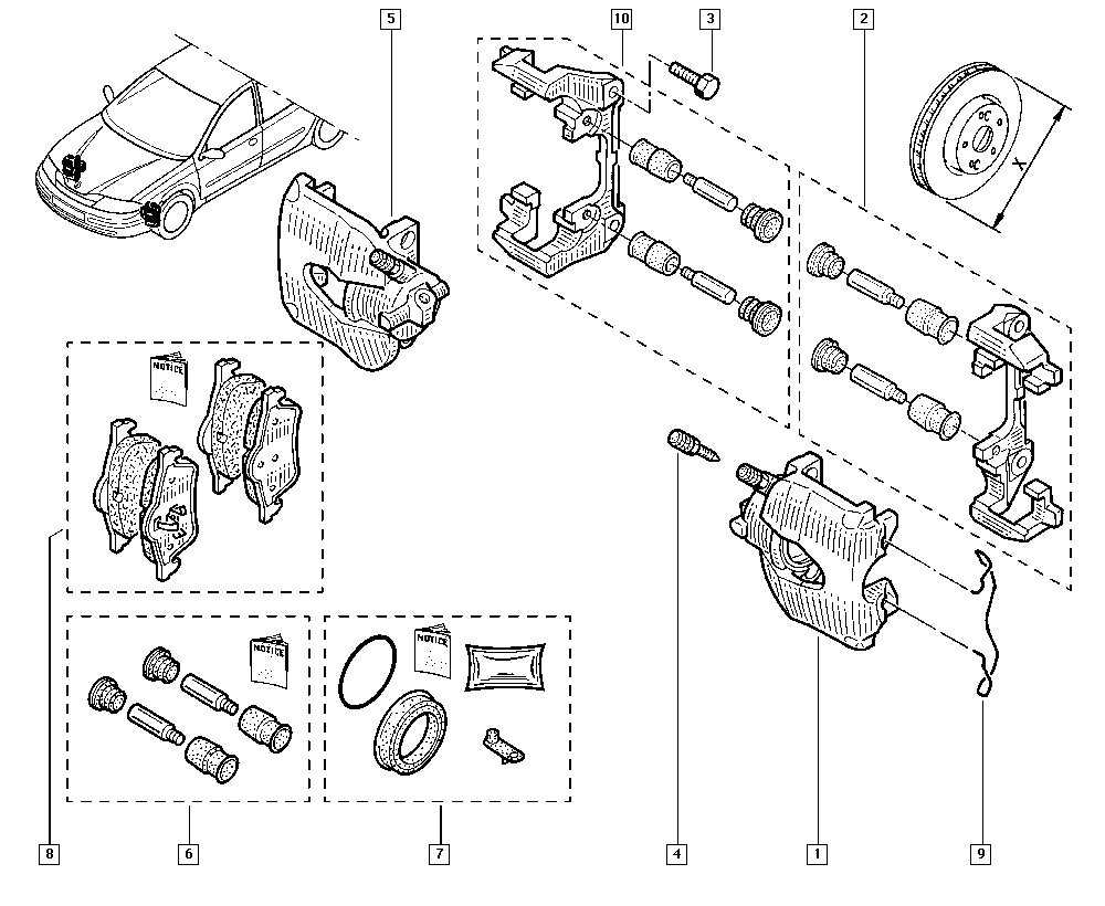 RENAULT 410607690R - Гальмівні колодки, дискові гальма avtolavka.club