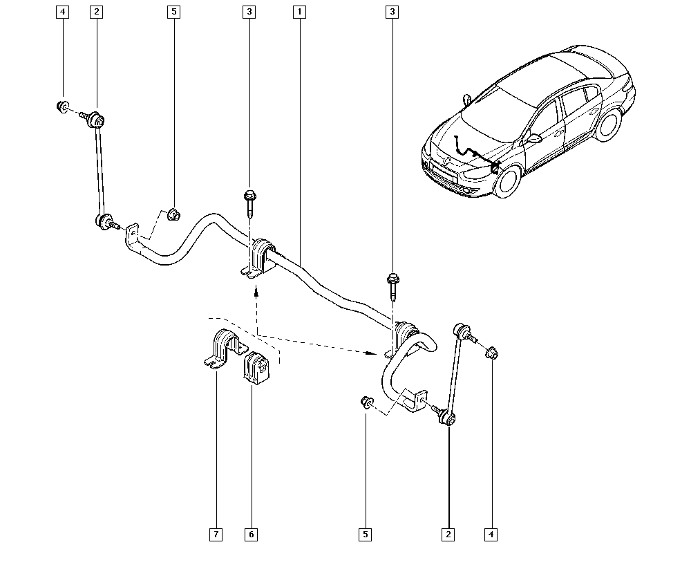 RENAULT 54 61 821 98R - Тяга / стійка, стабілізатор avtolavka.club