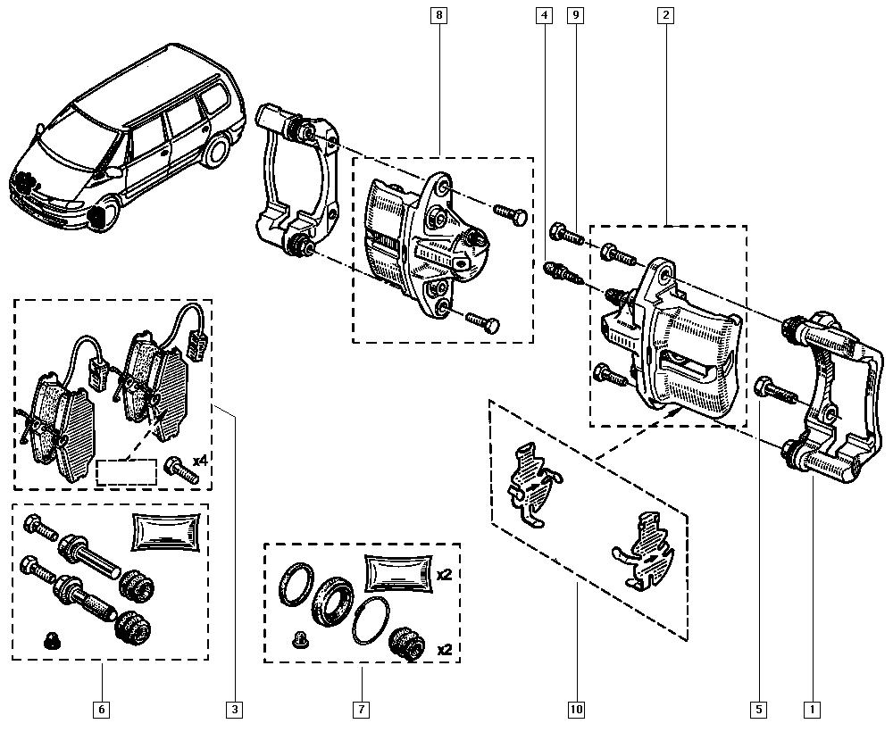 RENAULT 6025407835 - Гальмівні колодки, дискові гальма avtolavka.club