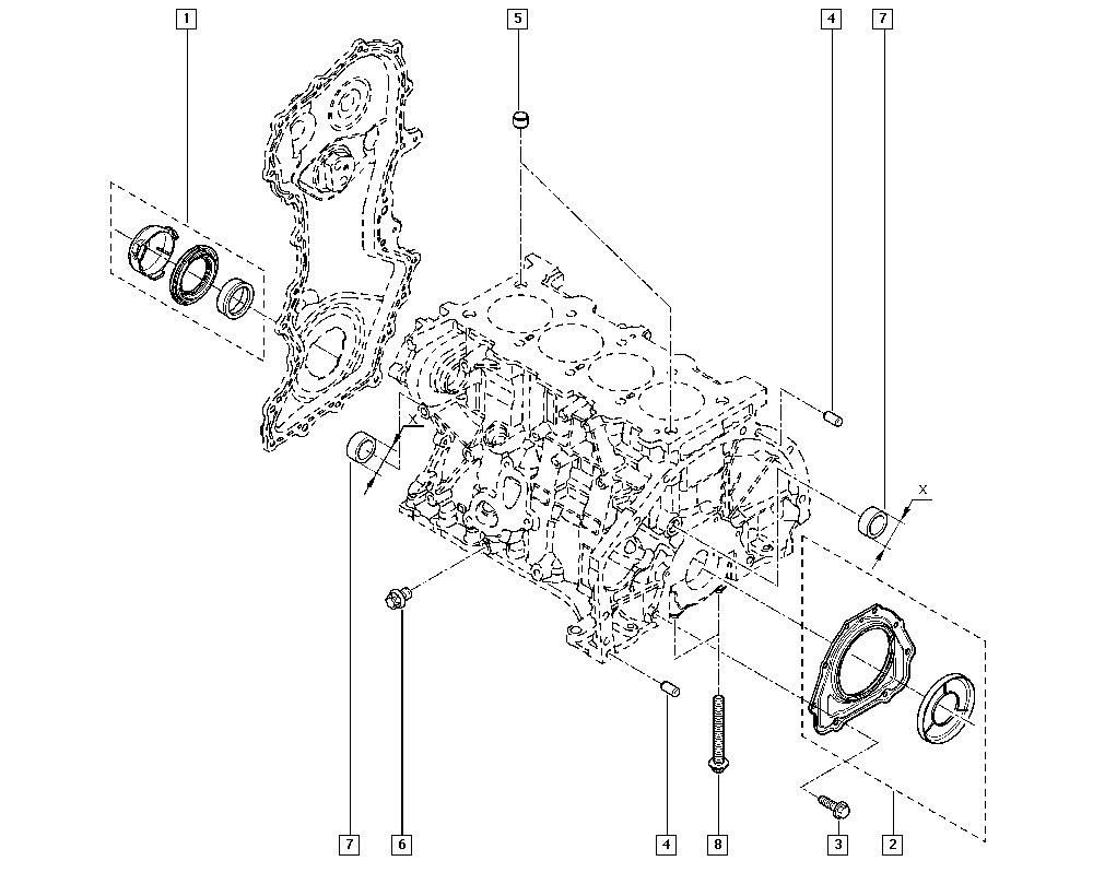 RENAULT 122975635R - Ущільнене кільце, колінчастий вал avtolavka.club