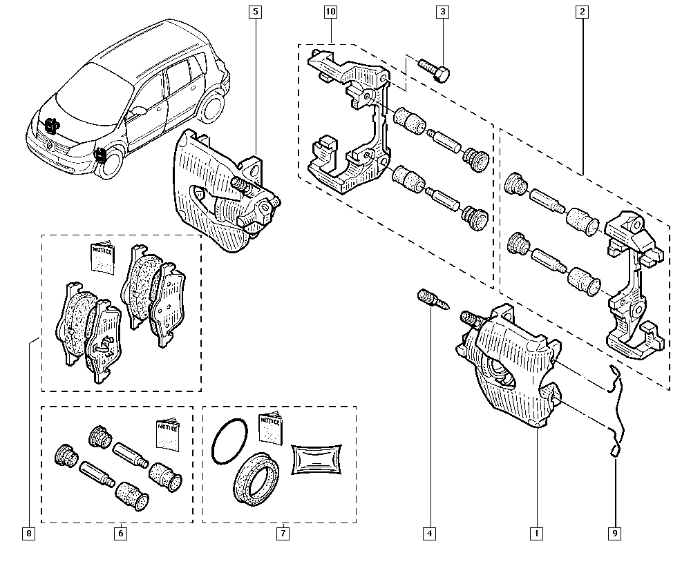 RENAULT 7701209670 - Гальмівні колодки, дискові гальма avtolavka.club