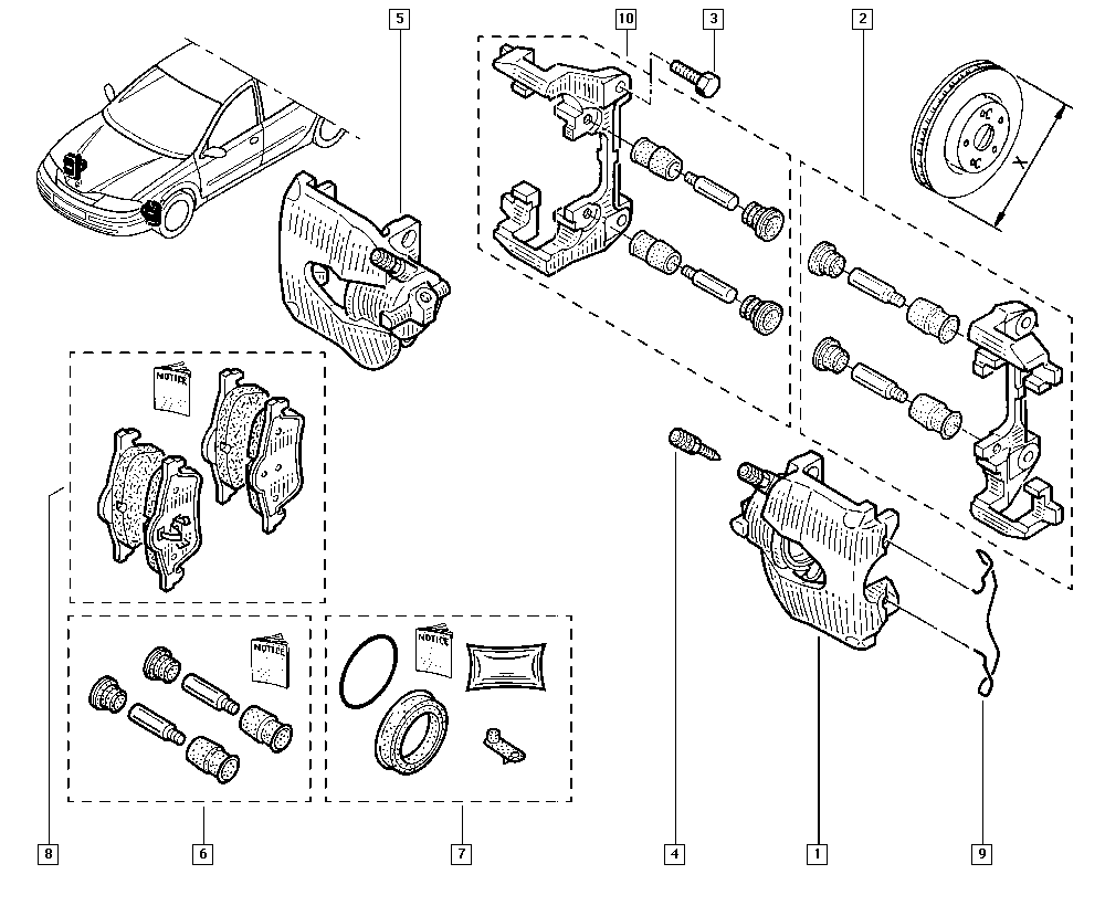 DACIA 7701208182 - Гальмівні колодки, дискові гальма avtolavka.club