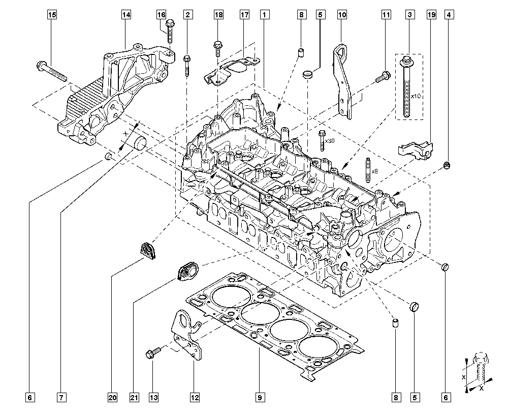 NISSAN 11044-9283R - Прокладка, головка циліндра avtolavka.club