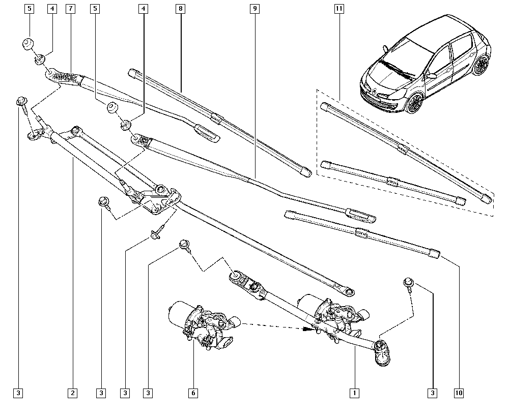 RENAULT 7711421792 - Щітка склоочисника avtolavka.club