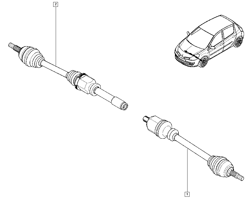 RENAULT 8200696900 - Приводний вал avtolavka.club