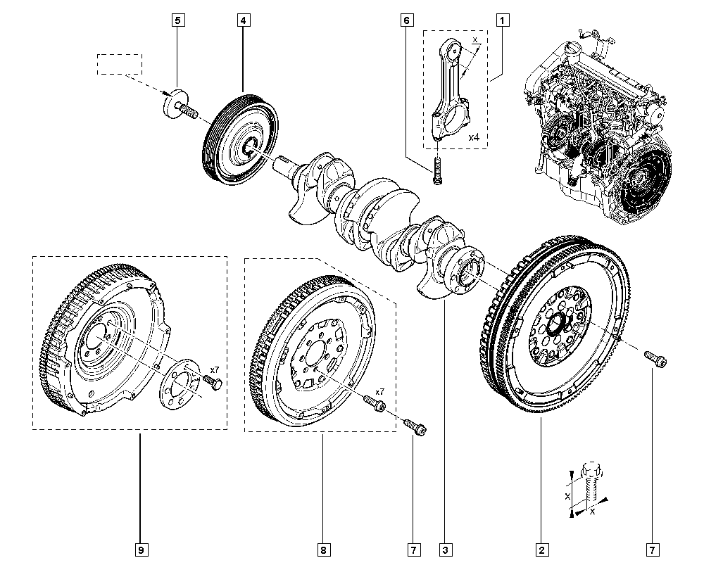 NISSAN 123030453R - Ремінний шків, колінчастий вал avtolavka.club