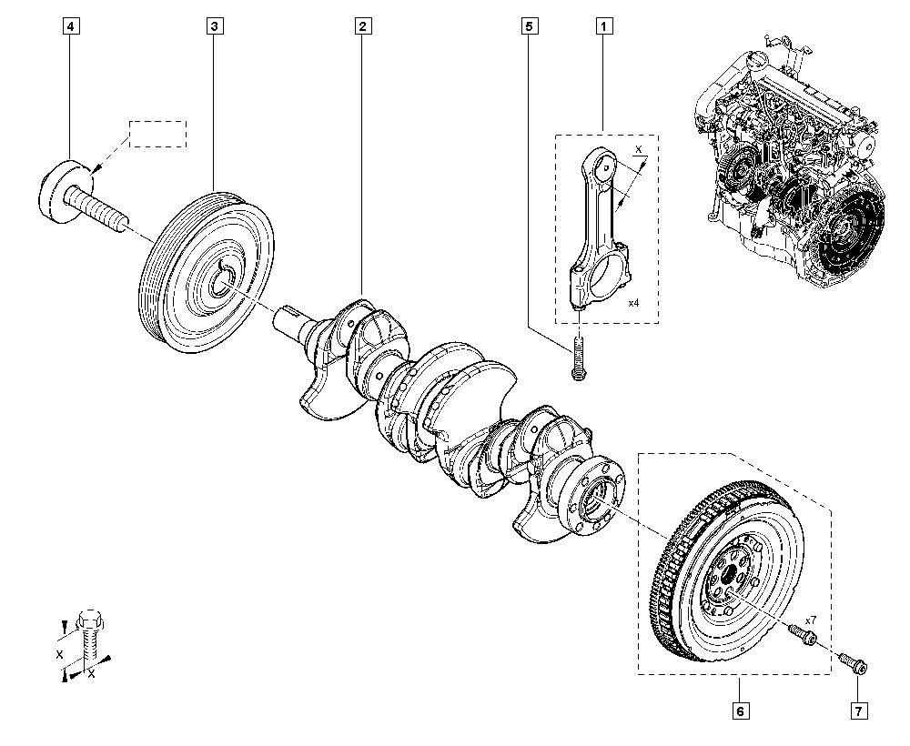 RENAULT 121008820R - Шатун avtolavka.club