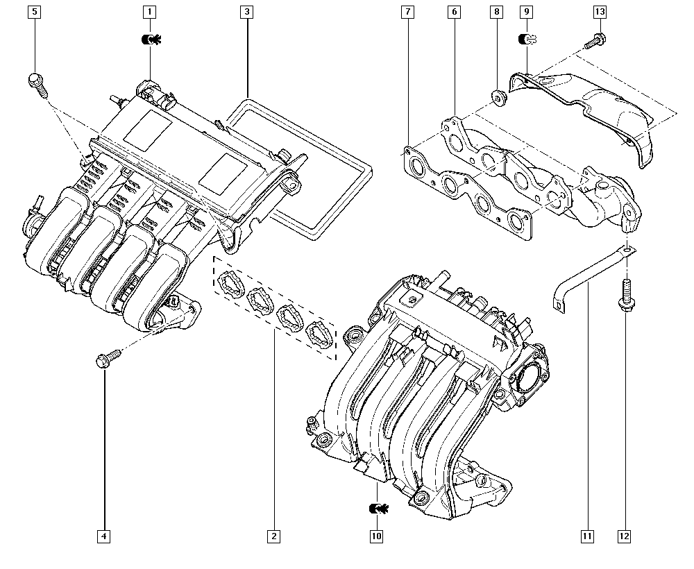 DACIA 8200310867 - Прокладка, випускний колектор avtolavka.club