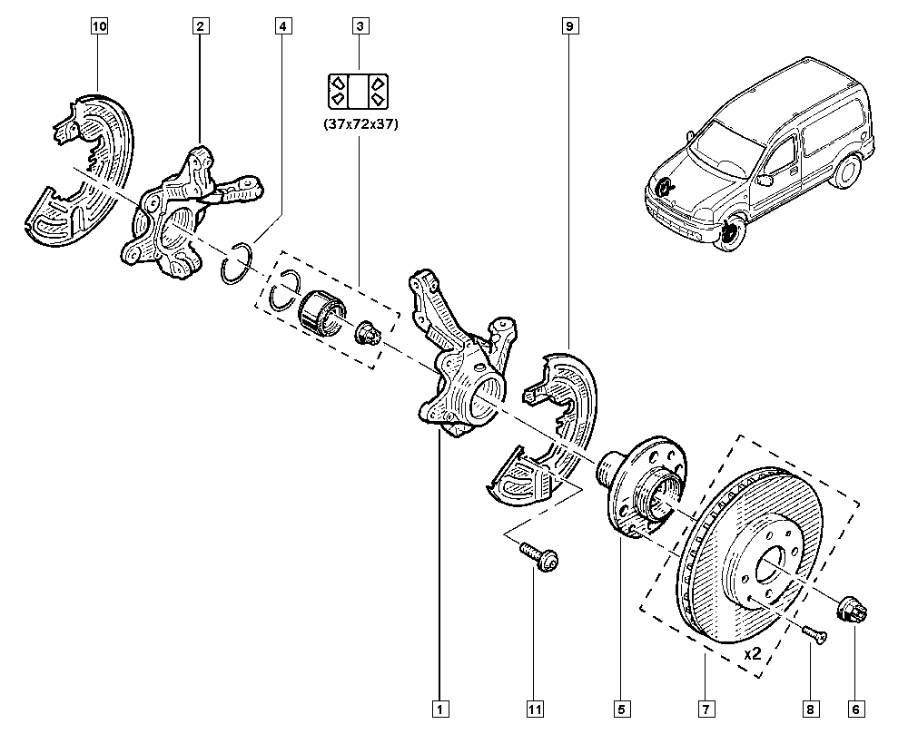 RENAULT 77 01 204 286 - Гальмівний диск avtolavka.club