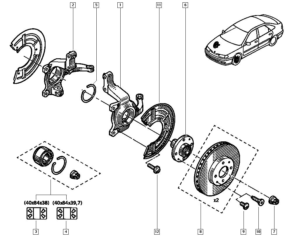 NISSAN 7701206118 - Гальмівний диск avtolavka.club