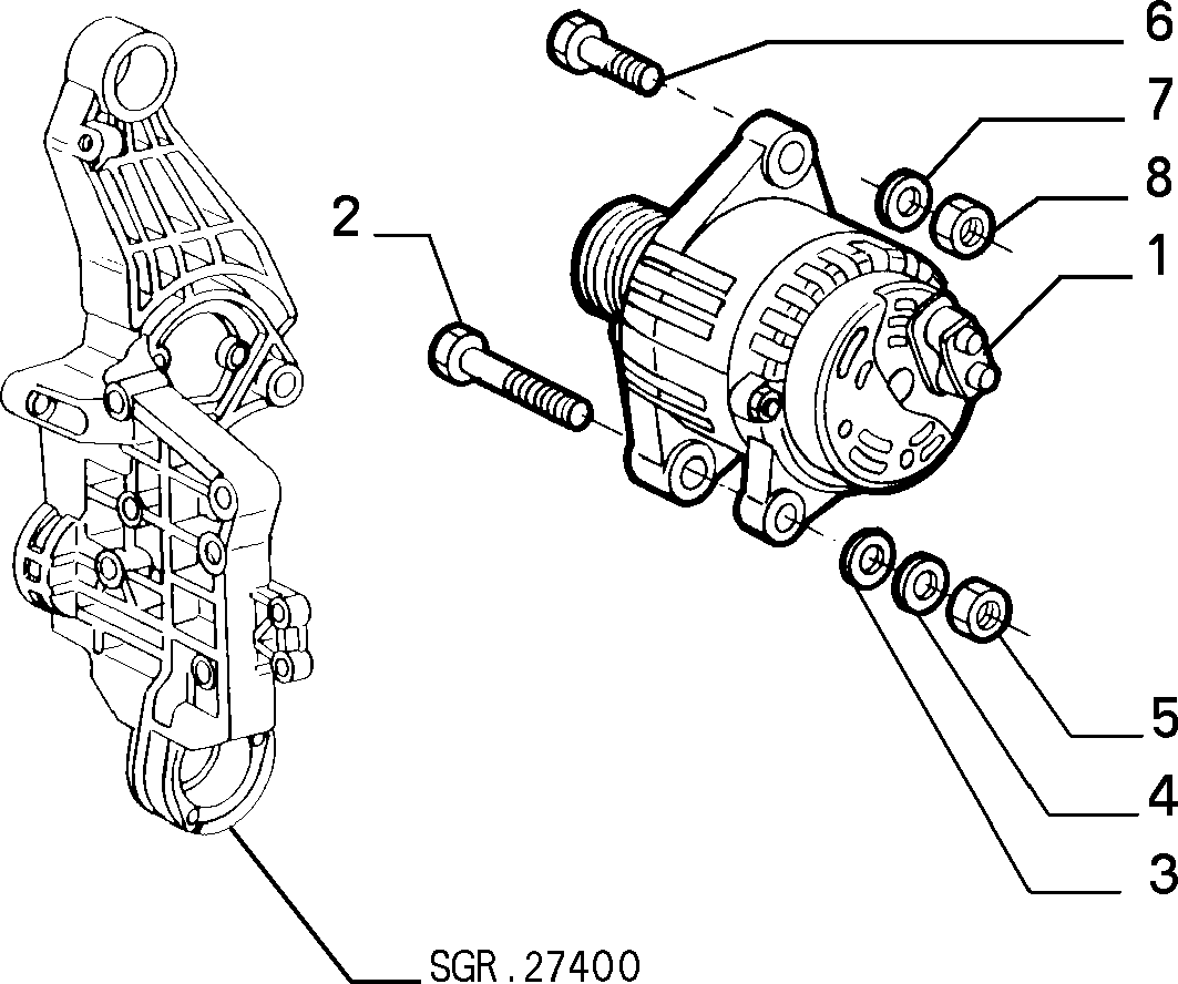 FIAT 60812583 - Генератор avtolavka.club