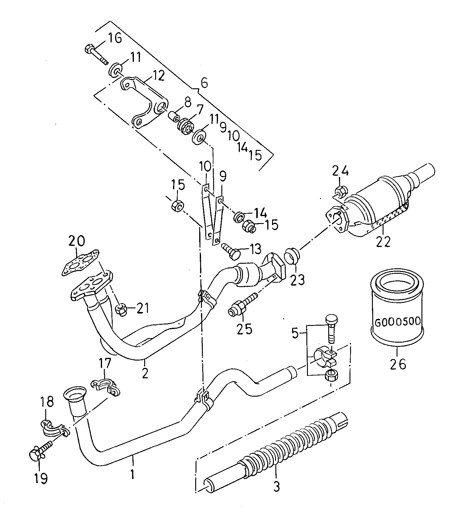 AUDI 6N0131701HX - Каталізатор avtolavka.club