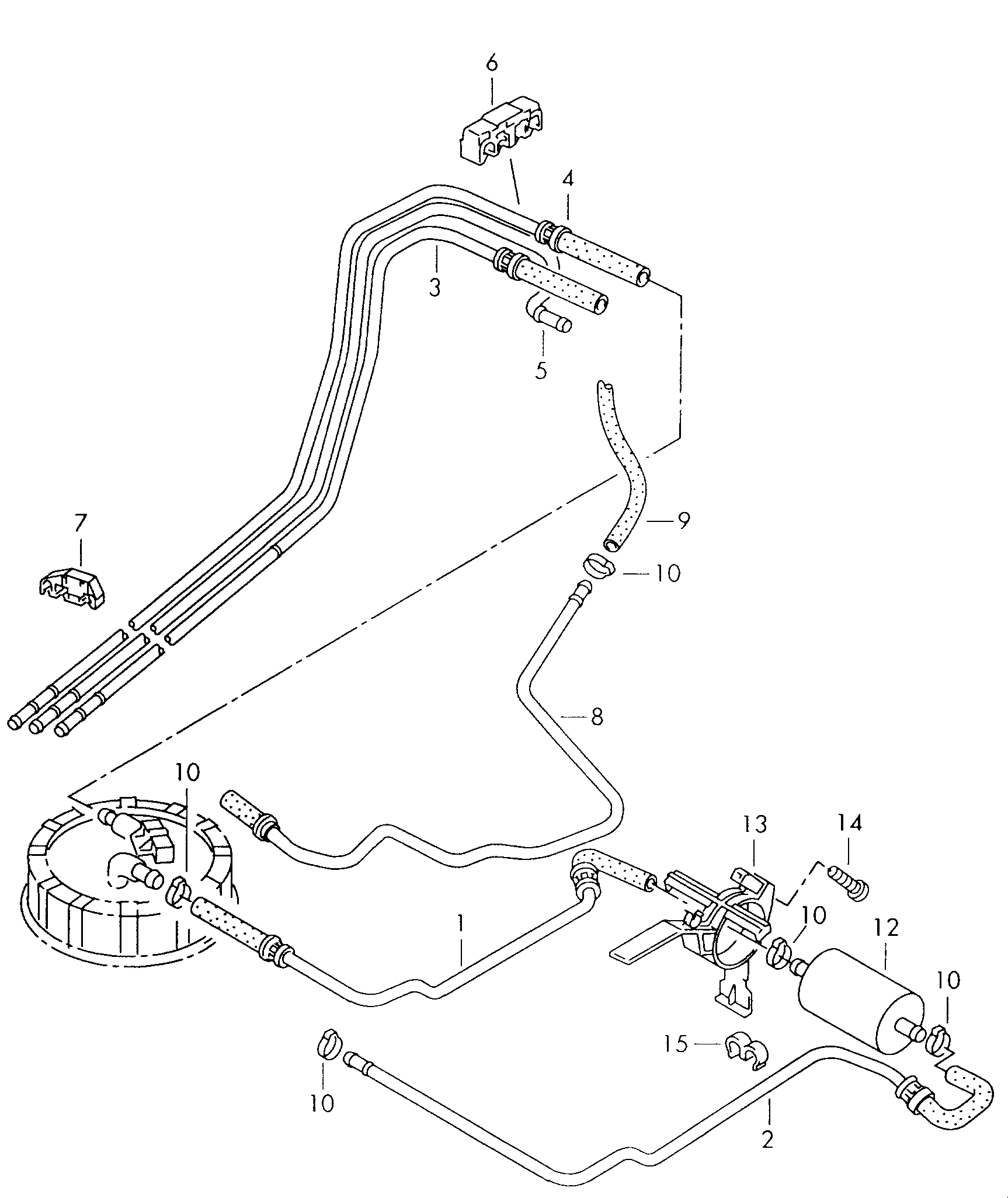 AUDI 6N0 201 511 A - Паливний фільтр avtolavka.club