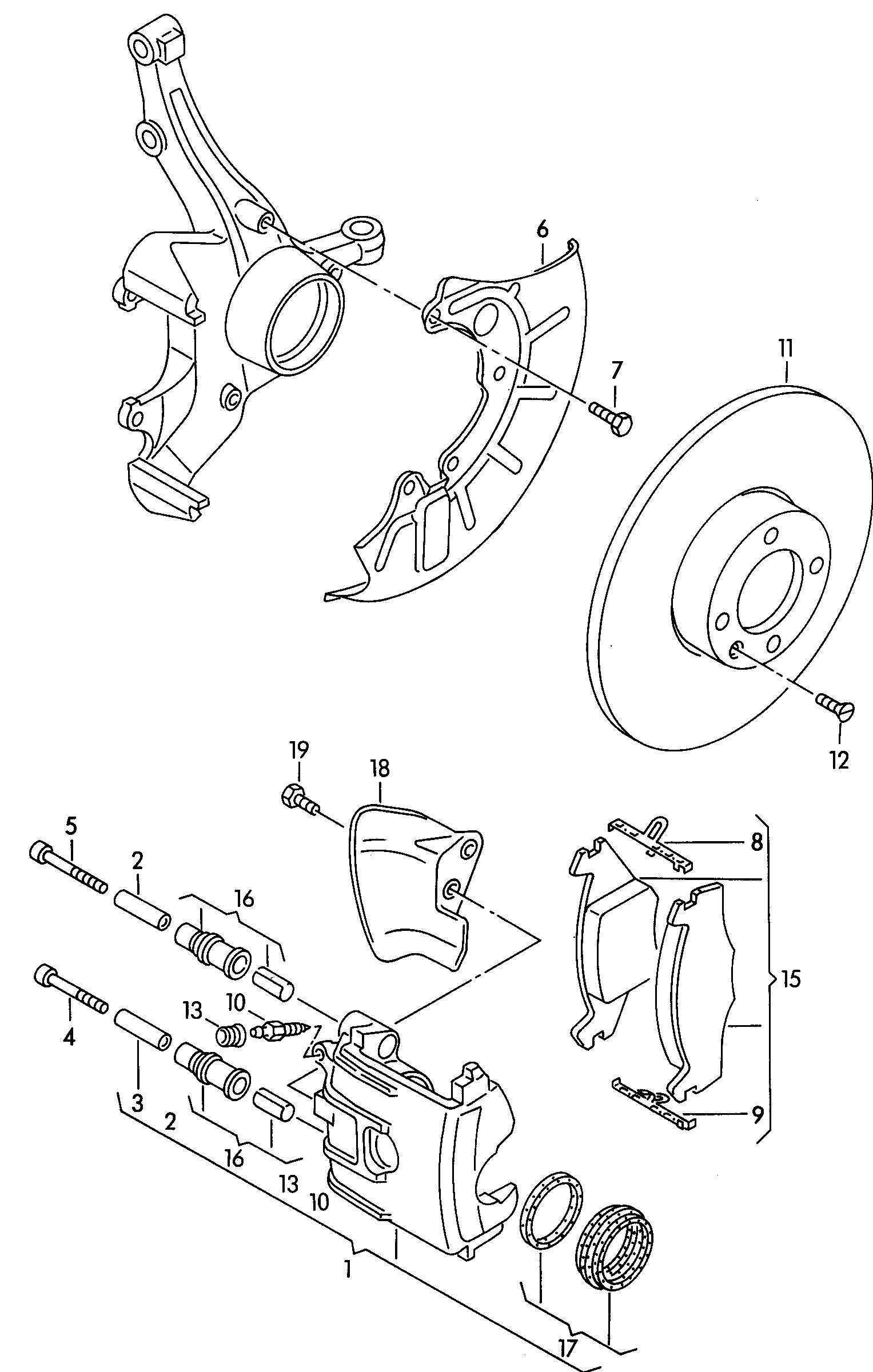 AUDI 1H0698151A - Гальмівні колодки, дискові гальма avtolavka.club