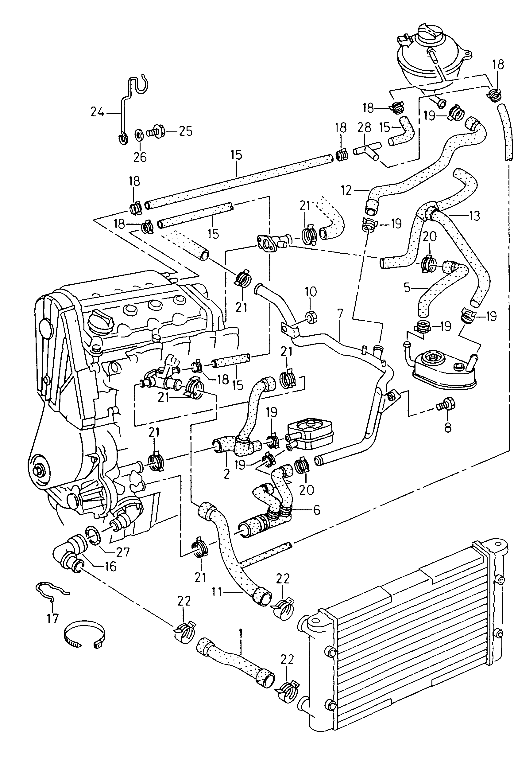 VW 6K0121051H - Шланг радіатора avtolavka.club