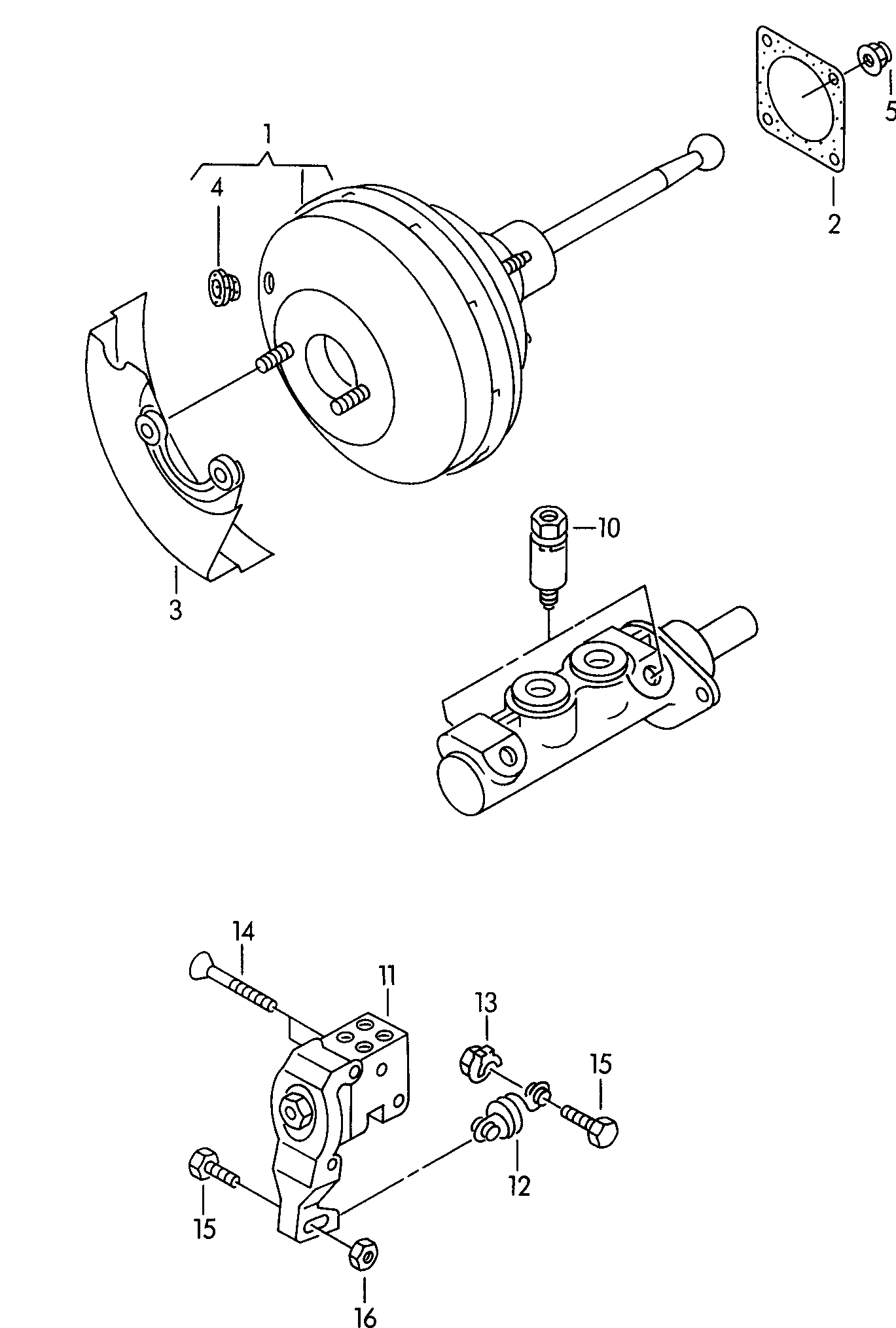 VW/SEAT 6K1612107E - Підсилювач гальмівної системи avtolavka.club