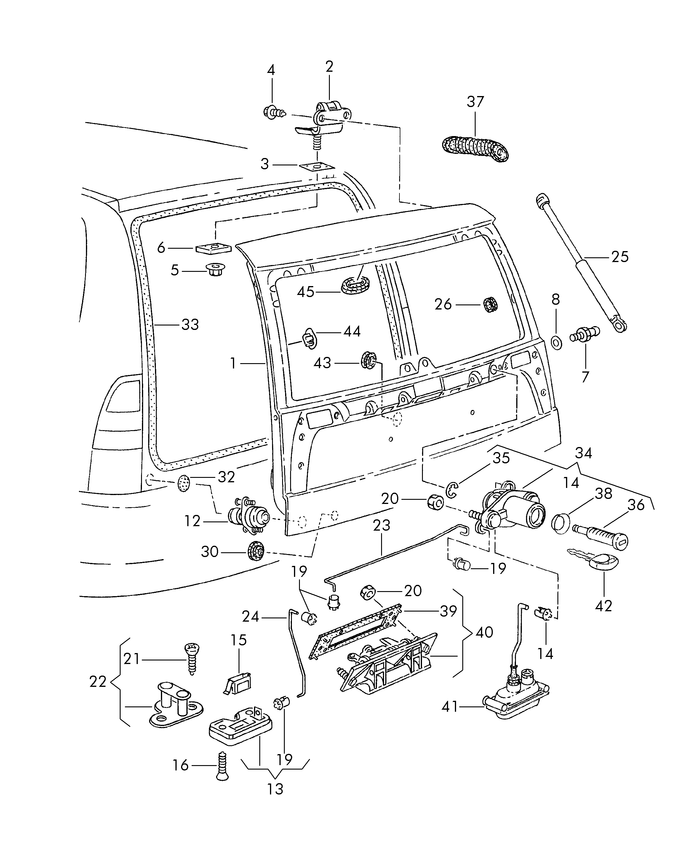 VW 6K0 827 550 - Газова пружина, кришка багажник avtolavka.club