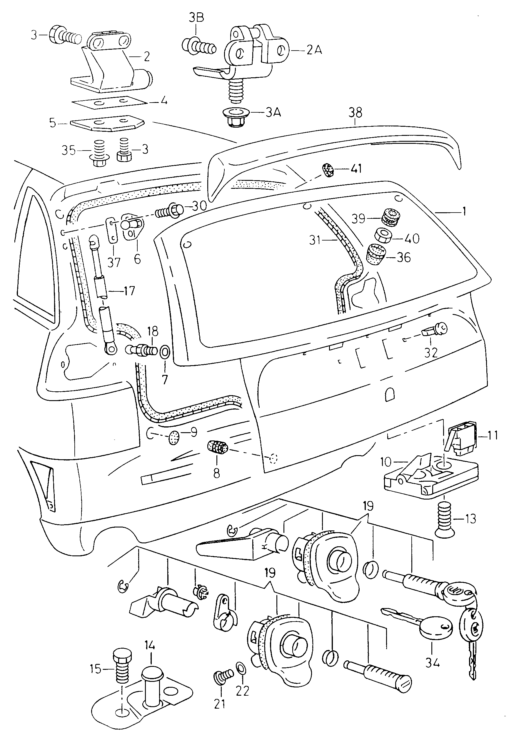 VW 6K6 827 550 - Газова пружина, кришка багажник avtolavka.club