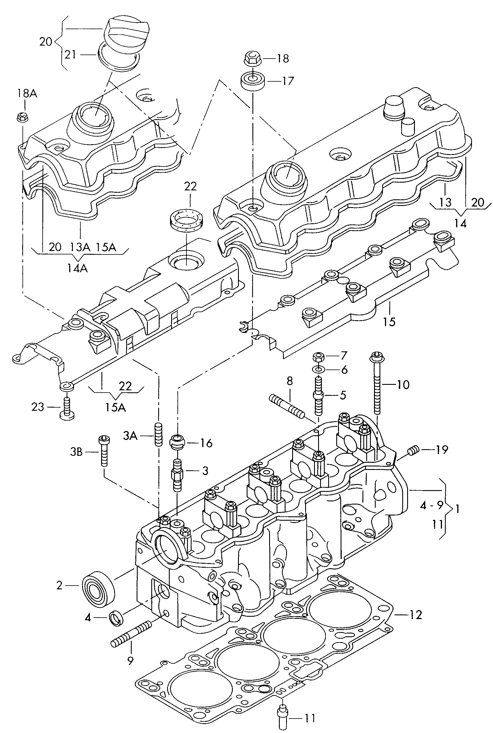 Seat 038103383H - Прокладка, головка циліндра avtolavka.club