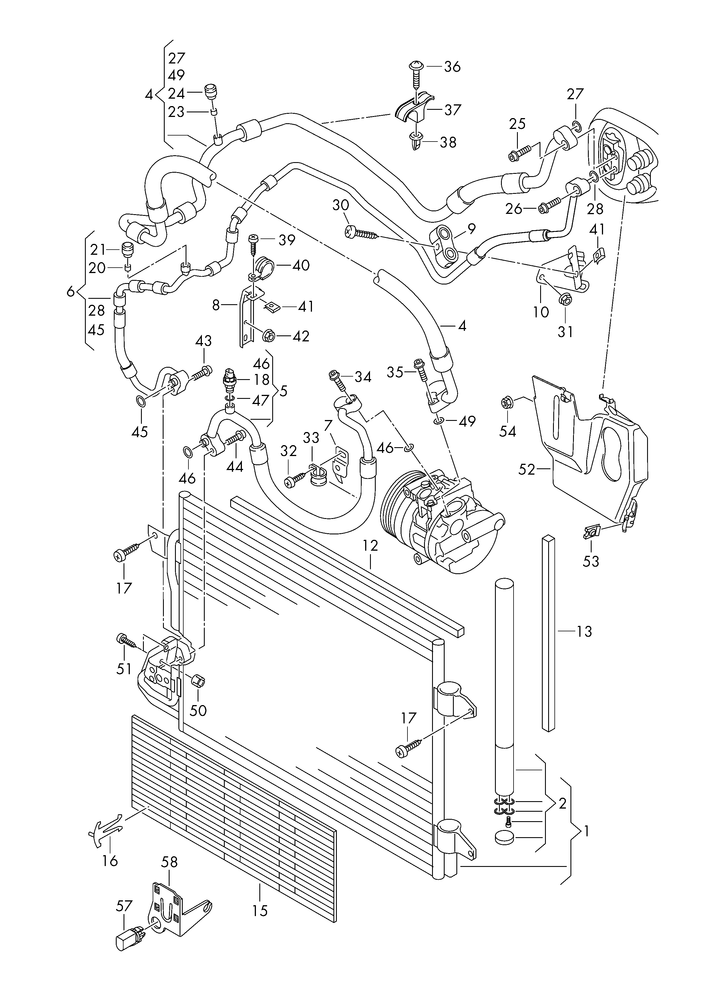 Seat 1K0 820 411 Q - Конденсатор, кондиціонер avtolavka.club