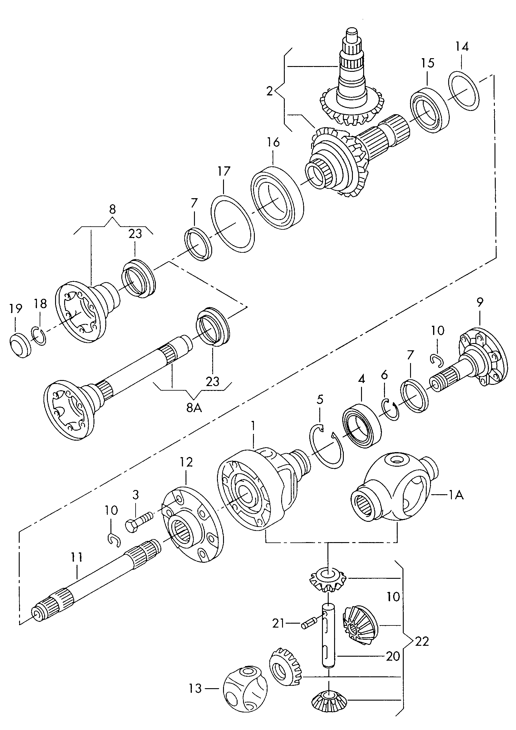 VAG N  0122981 - Комплект підшипника маточини колеса avtolavka.club