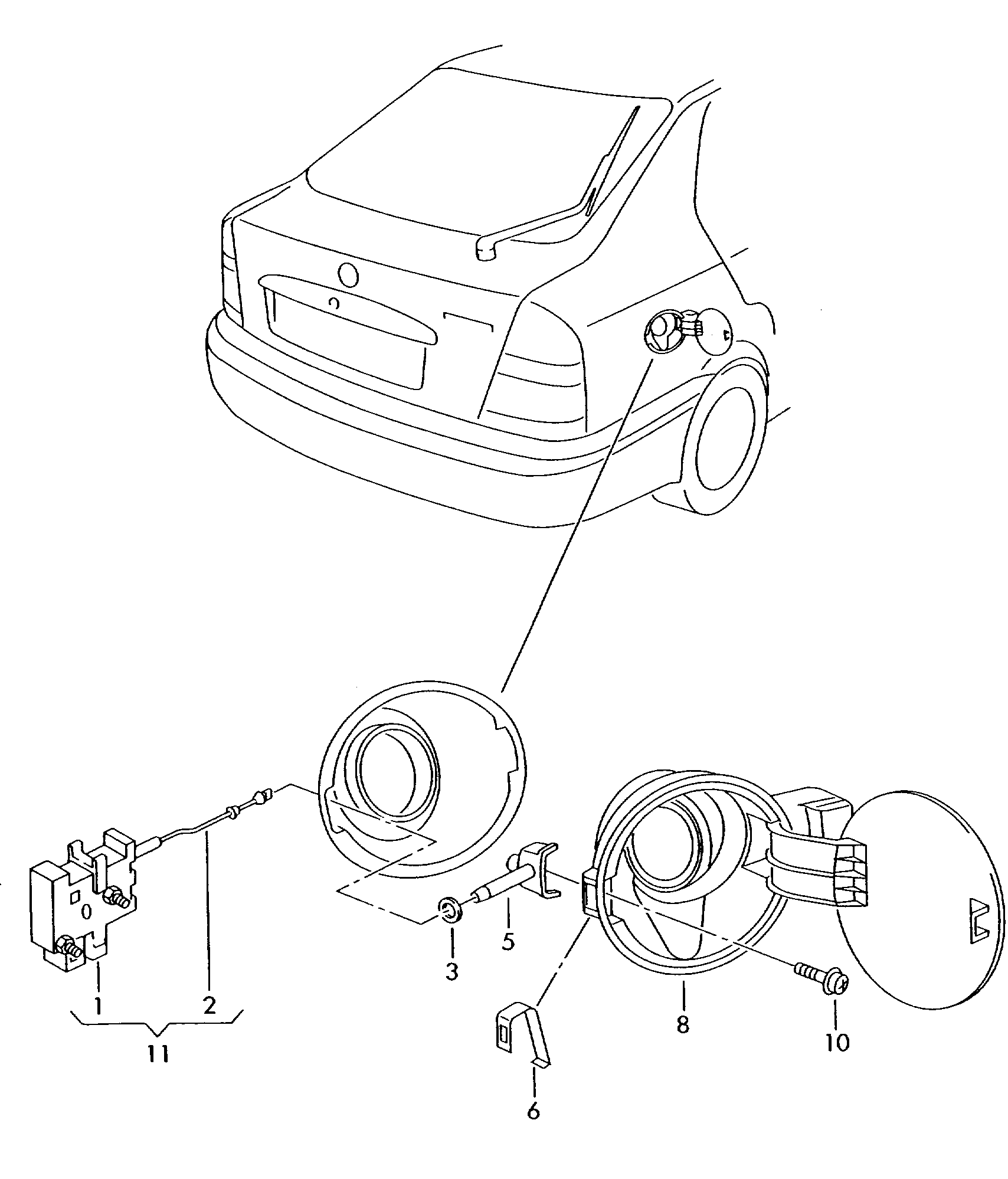 VW 1K5 959 782 - Регулювальний елемент, центральнийзамок avtolavka.club