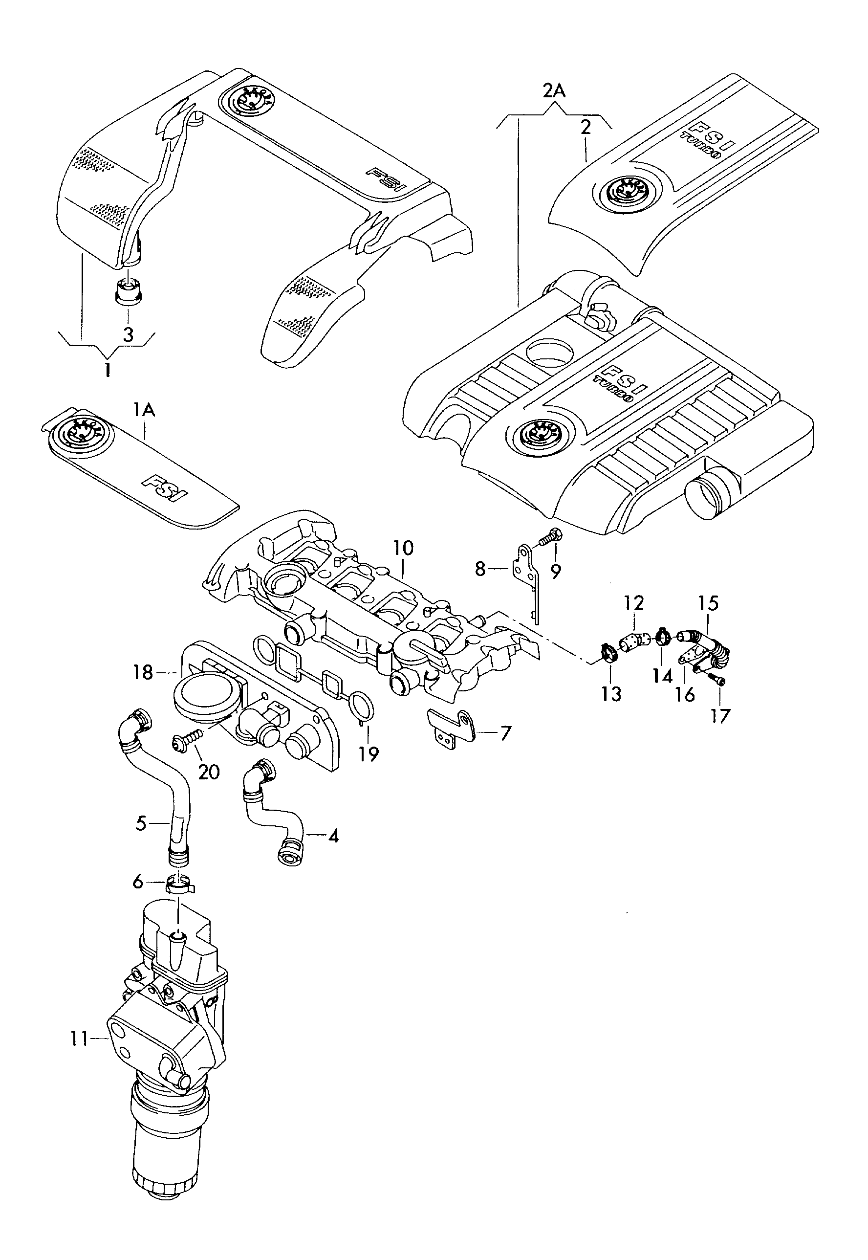 Seat 06F 103 217 - Шланг, воздухоотвод кришки головки циліндра avtolavka.club