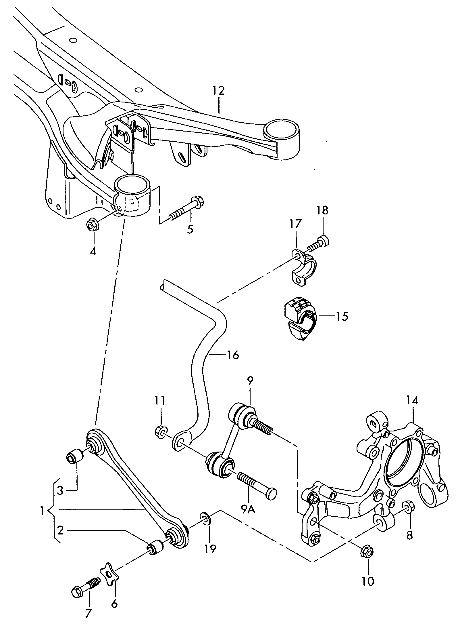 VAG 1K0 511 409 BH - Стабілізатор, ходова частина avtolavka.club