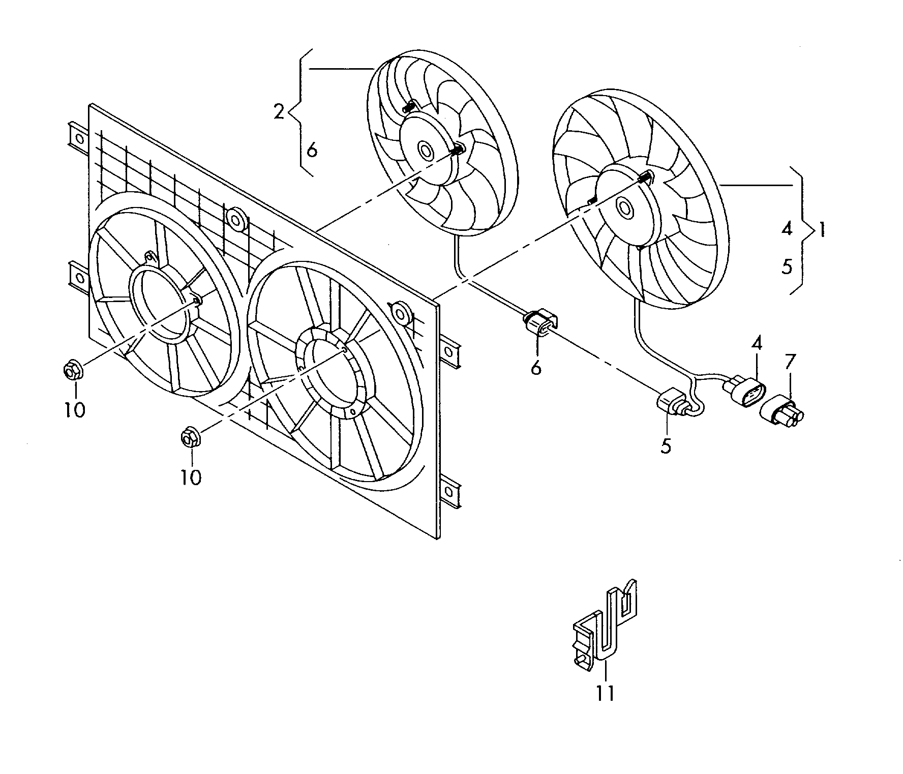 VW (SVW) 1K0 959 455 P - Вентилятор, охолодження двигуна avtolavka.club