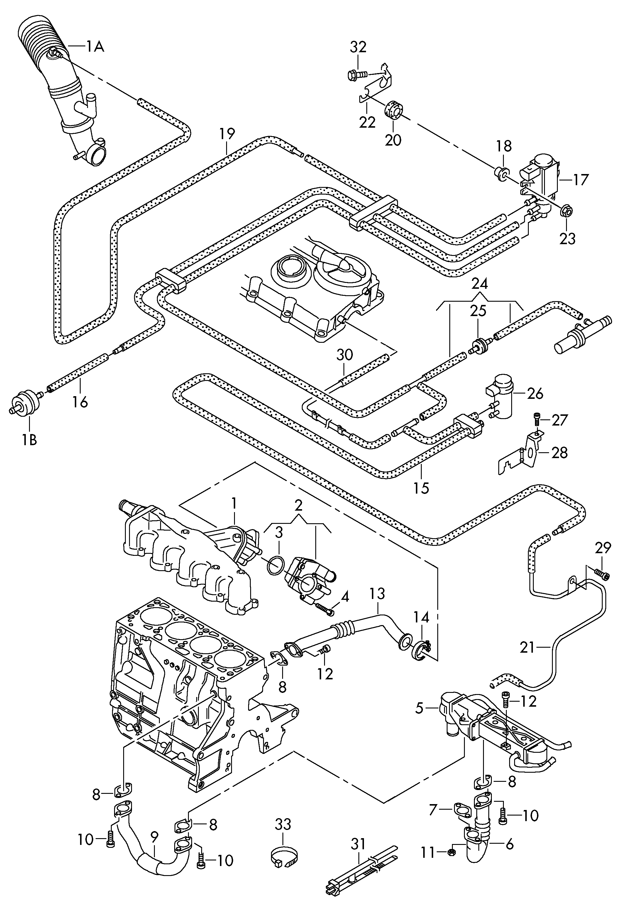 Skoda 03L 131 512 CE - Клапан повернення ОГ avtolavka.club