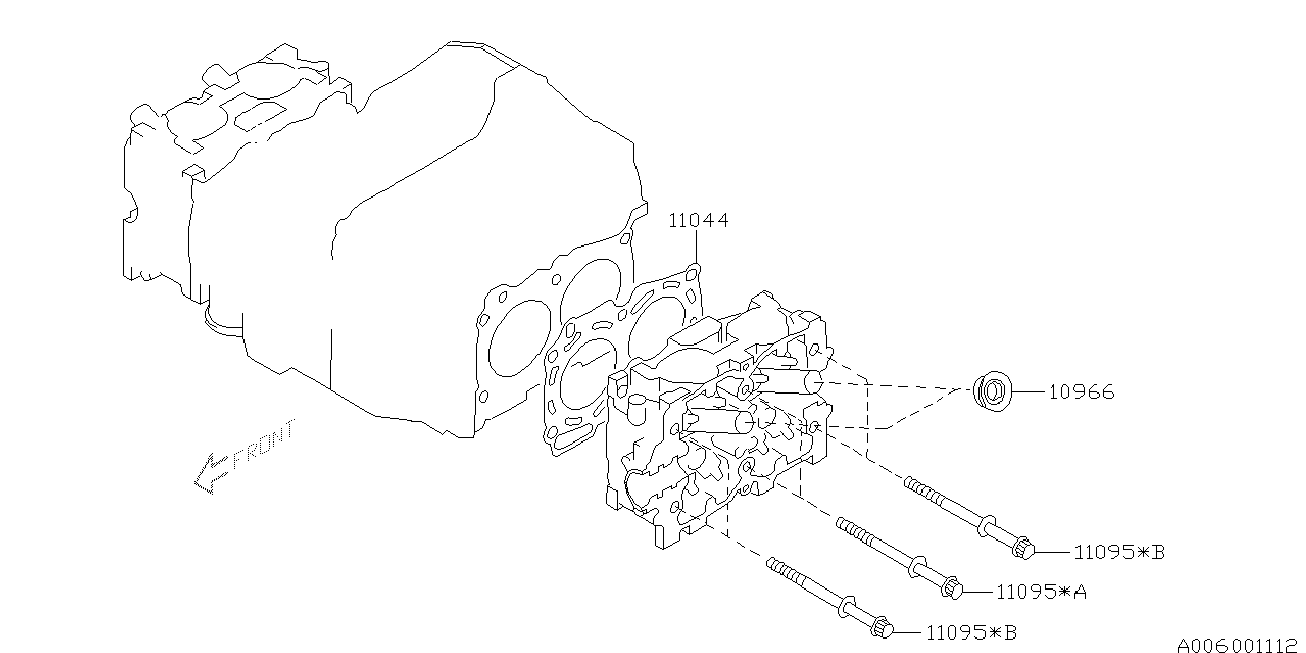 Subaru 11044-AA521 - Прокладка, головка циліндра avtolavka.club