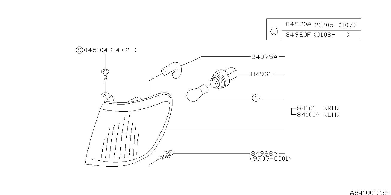 Subaru 84101FC020 - Бічний ліхтар, покажчик повороту avtolavka.club