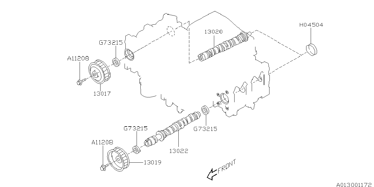 Subaru 13022AA511 - Шток avtolavka.club