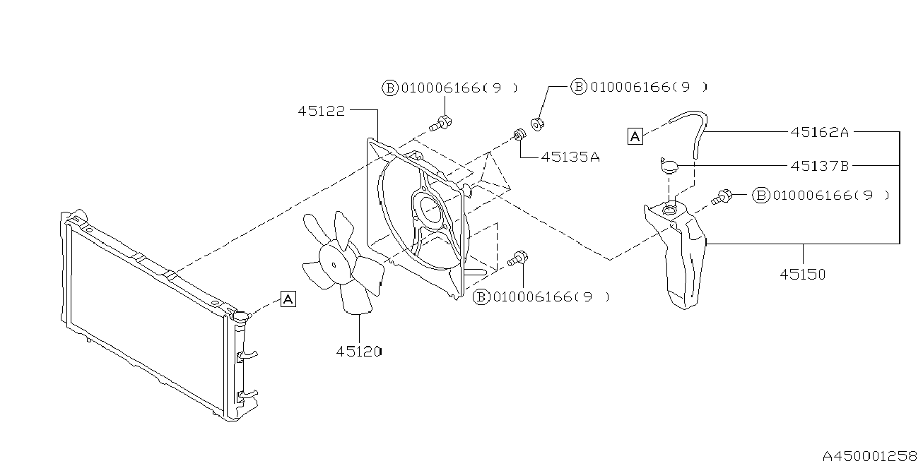 Subaru 45137AC000 - Вентилятор, охолодження двигуна avtolavka.club