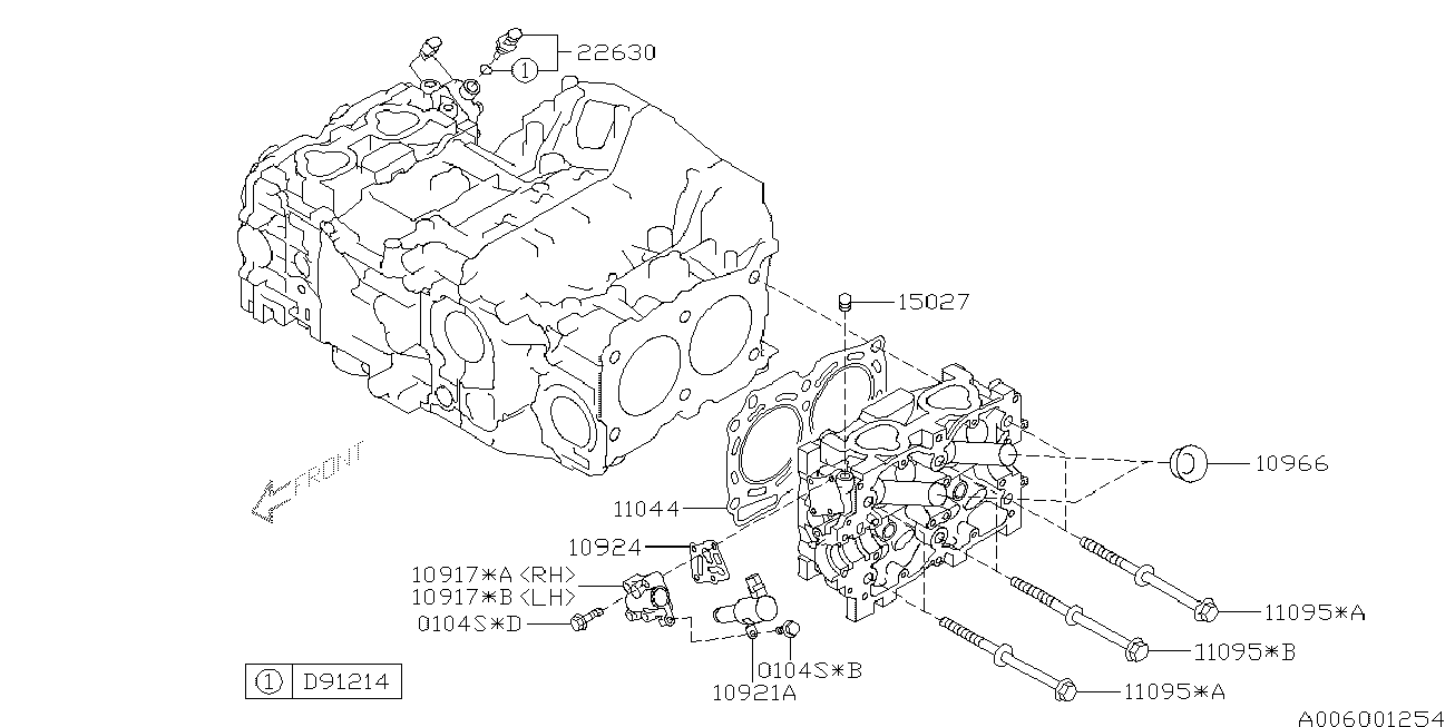 Subaru 11044-AA670 - Прокладка, головка циліндра avtolavka.club