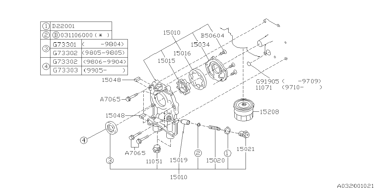 Subaru 15208-AA024 - Масляний фільтр avtolavka.club