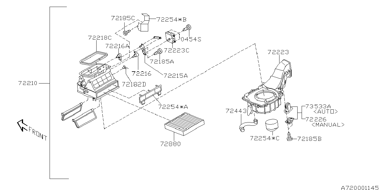 Subaru 72880-FE000 - Фільтр, повітря у внутрішній простір avtolavka.club