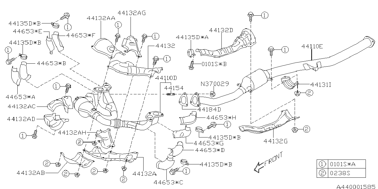 Subaru 44620-AD900 - Каталізатор avtolavka.club