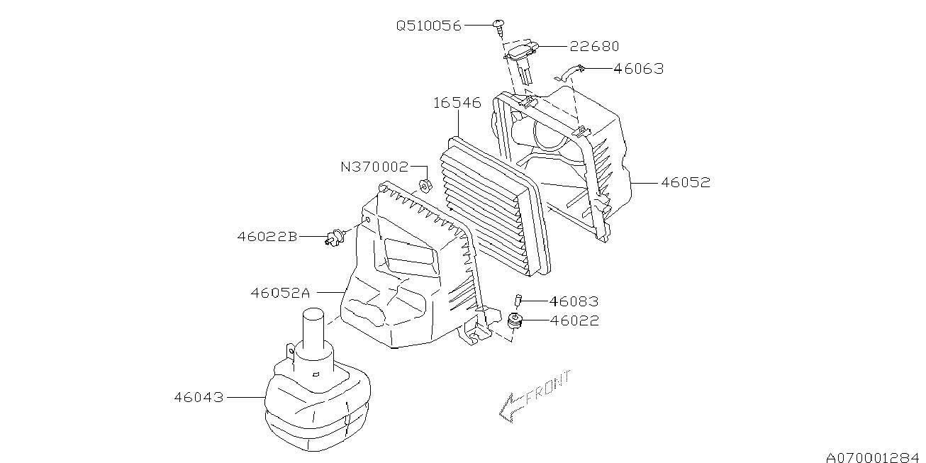 Subaru 22680-AA380 - Датчик потоку, маси повітря avtolavka.club